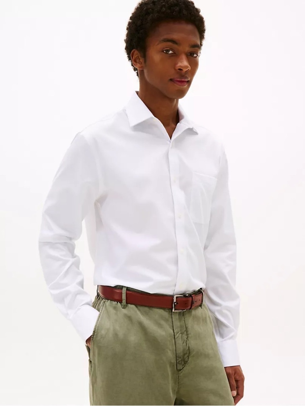 Tommy Hilfiger β’ NWT Regular fit, Wrinkle Free menβs white dress shirt